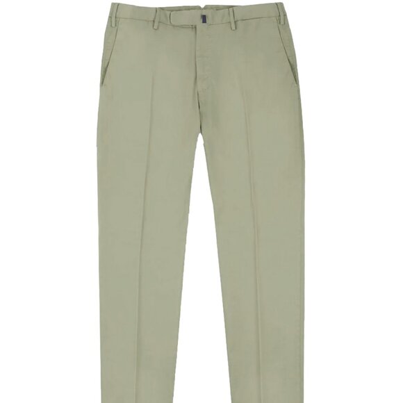 NEW $395 Incotex Royal Batavia High Comfort Trousers! 33 x 32 e 50 Green Stretch - Picture 2 of 7